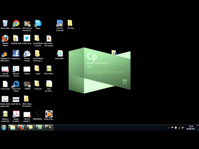 1) UoS library staff tutorial - Intro and how to open Captivate