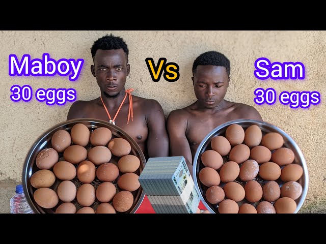 30 EGGS EATING COMPETITION FIRST PERSON TO FINISH 30 EGGS WHo IS WINNER 10,0000 🏆🏆 eating challeng