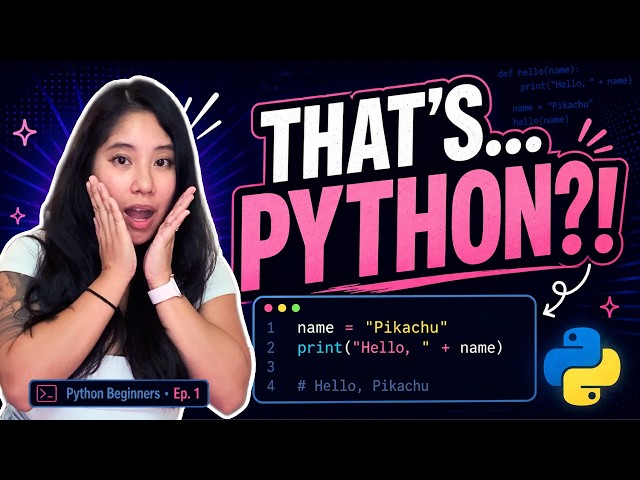 POV You Realize Python Isn't a Snake | Learn Python for Beginners Ep 1