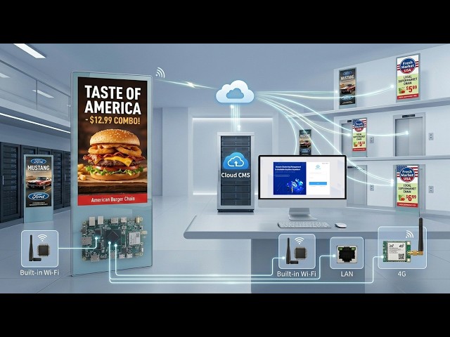 Elevator LCD Digital Signage Factory Test | 72-Hour Burn-In + Cloud CMS | Adhaiwell