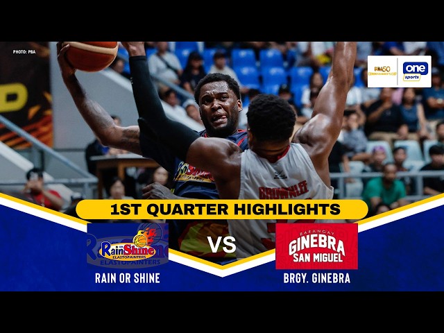RAIN OR SHINE vs BRGY GINEBRA | 1ST QUARTER HIGHLIGHTS | PBA SEASON 50 COMMISSIONER’S CUP SEMIS