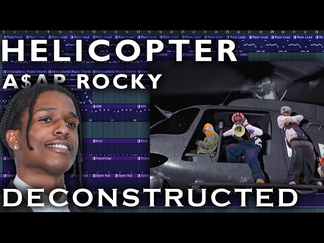 how "HELICOPTER" by A$AP ROCKY was made | FL Studio Breakdown