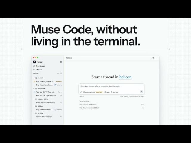 Helicon: a desktop app for Muse Code (free & open source)