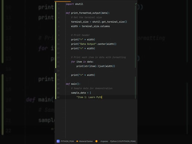 What is shutil.get_terminal_size() and why use it? How to Use shutil.get_terminal_size() for Better
