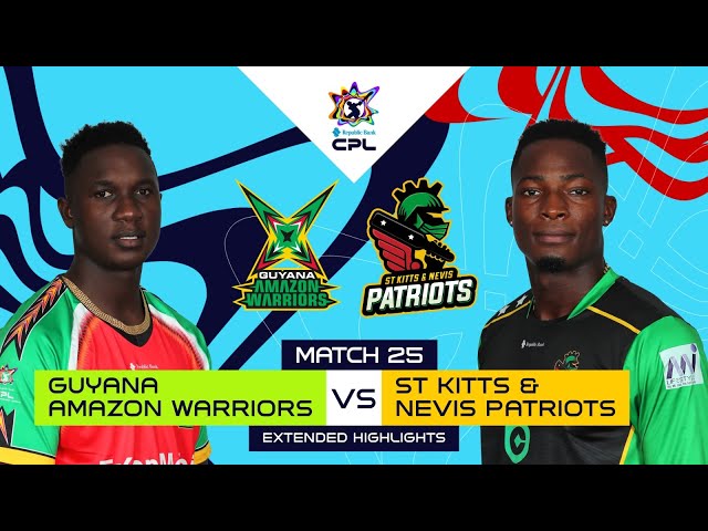Extended Match Highlights | Guyana Amazon Warriors vs St Kitts & Nevis Patriots | CPL 2025