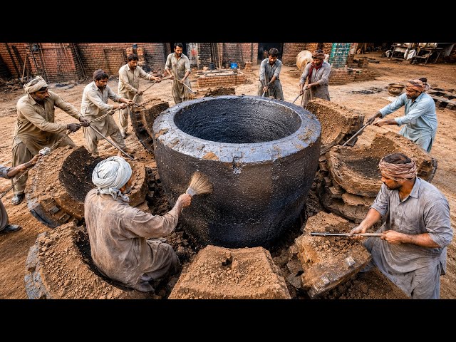 They Broke Open a Giant Sand Mold—A Massive Metal-Melting Crucible Was Inside!