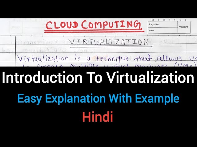 Lec-11 Virtualization in Cloud Computing Explained with Example