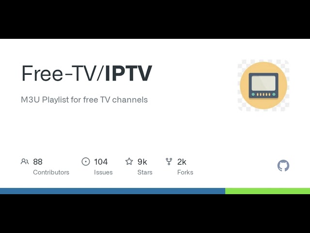 GitHub - Free-TV/IPTV: M3U Playlist for free TV channels