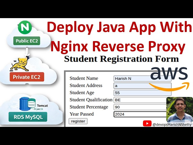 ✨How to Deploy a Java Web App Student Registration Form nginx Reverse proxy  | Tomcat + RDS MySQL