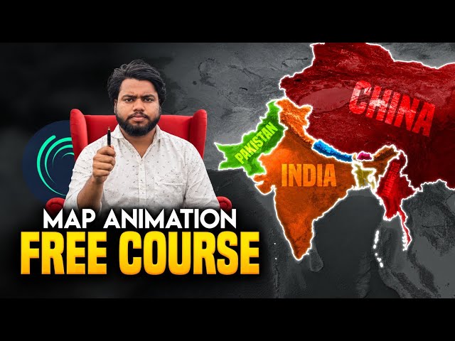 🔥 Map Animation Free Course | Learn Map Animation From Beginner to Pro | Expert Farman