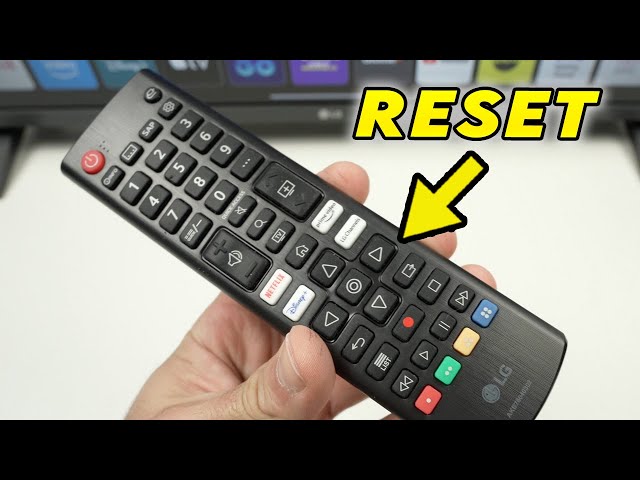 Cómo reiniciar el control remoto de tu televisor LG