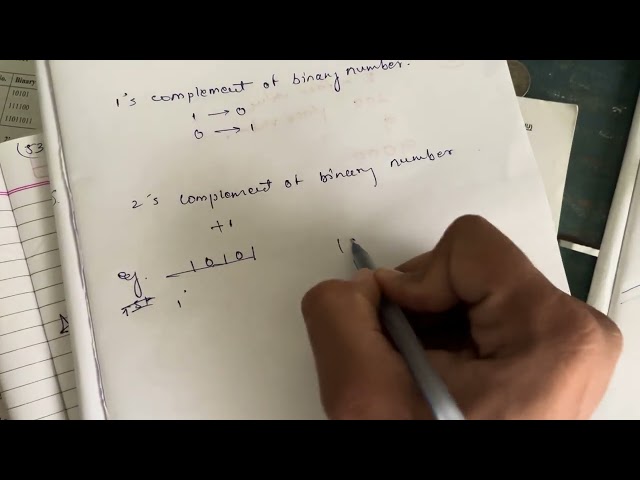 1’s complement and 2’complement of binary numbers 