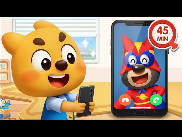 Video call 📱 45MIN of Cartoons 🔍Sheriff Labrador in Spanish