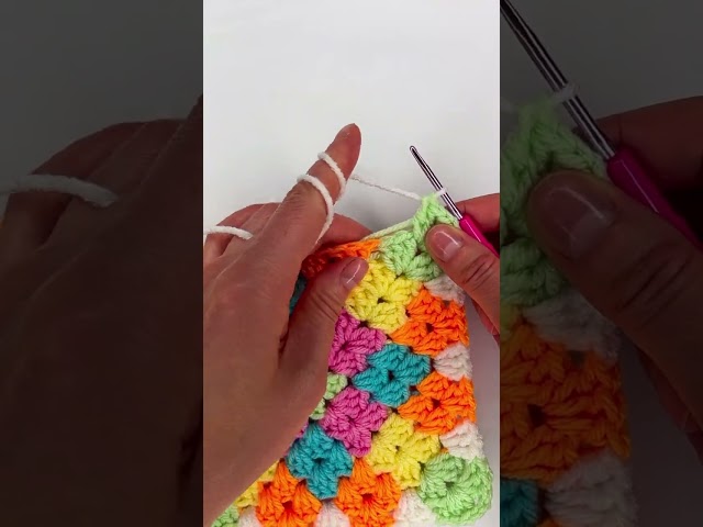 Granny square crochet pattern #shorts