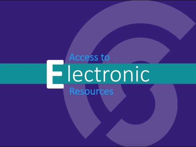 Access to Electronic Resources
