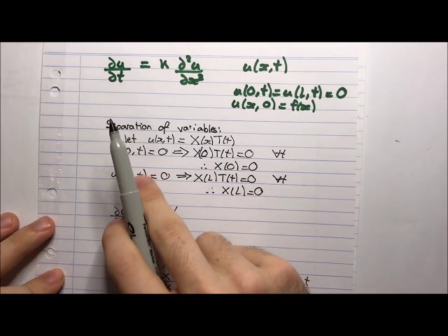 PDE: Heat Equation - Separation of Variables