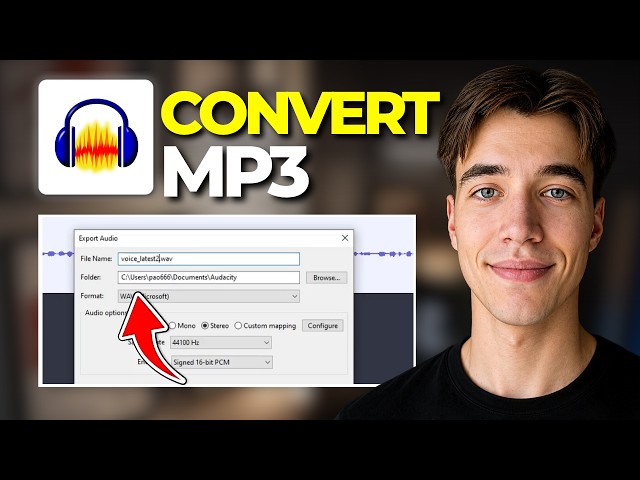 How To Convert A WAV File To An MP3 File In Audacity | Tutorial 2026