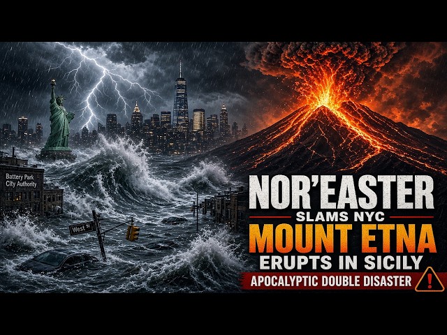 Major nor'easter slams the NE as NY braces for worst flooding since Sandy - Mount Etna Eruption