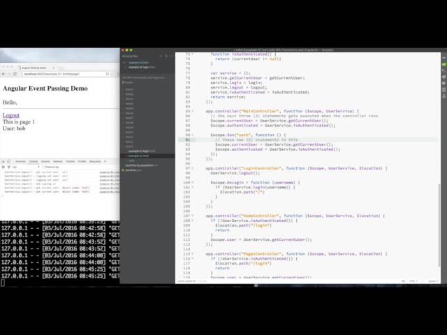 #angularjs #striversity 06.13 - 61 - AngularJS Event Passing Uisng $broadcast and $on
