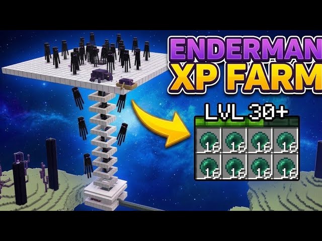 I Made an ENDERMAN FARM in Minecraft 1.20.2... LOOK AT HOW MUCH XP IT GIVES!
