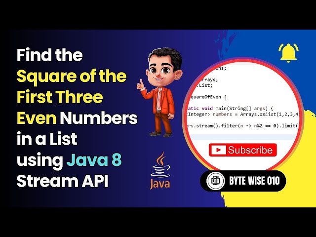 Java 8: Filter & Map a List in 2 Minutes! (Find First 3 Even Numbers)