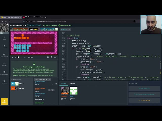 CodinGame Winter Challenge 2024 (Python) - Day 2