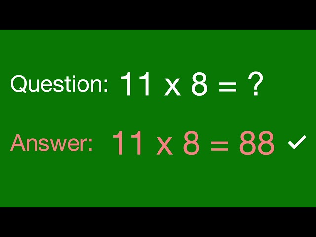 Multiplication of 11