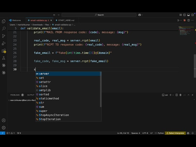 ⚡ Advanced Python Email Validation | Detect Fake & Invalid Emails