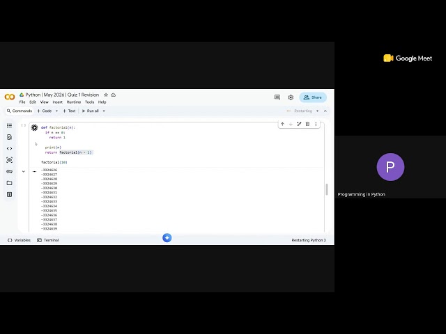 Python Live Session | Quiz 1 Revision | T2-2026