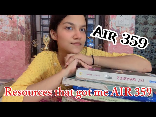 🔥 “NEET 2025 Resources I Used for AIR 359 | Best Books & Strategy for Top Rank”