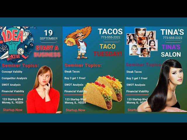 How to Create 3 Business Flyers with Gimp with ease.   #gimp  #gimptutorial #graphicdesign