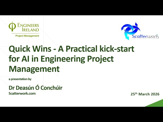 Quick Wins - A Practical kick-start for AI in Engineering Project Management