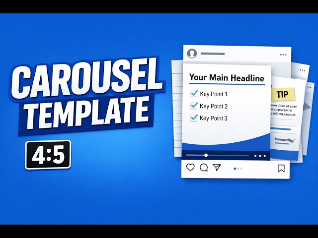 Instagram Carousel Template Tutorial (4:5 Format)