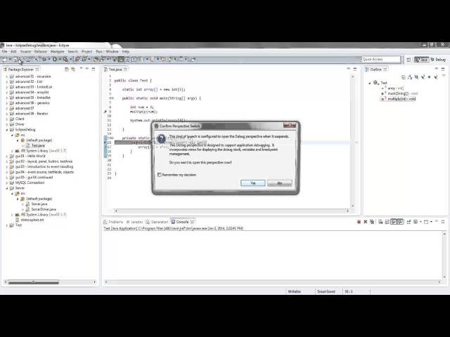 How to Debug a Java program in Eclipse