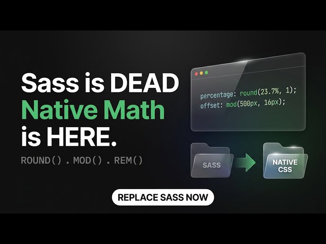 CSS Math Functions Explained: round(), mod(), rem() Replace Sass