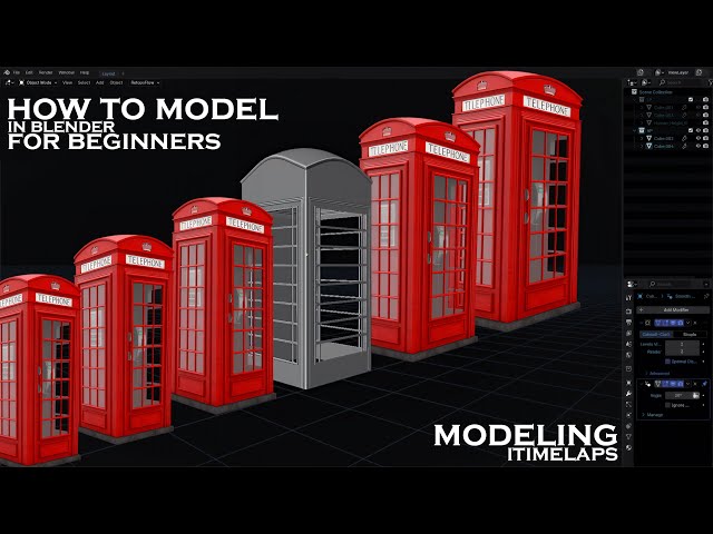 How to model in Blende for Beginners | 3D Modeling in Time lapse | #blender