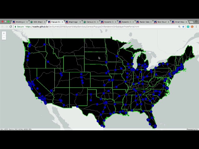 Working with Dynamic Map Services in the ArcGIS API for JavaScript