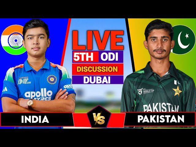 IND U19 vs PAK U19, 5th ODI Live Match Analysis & Discussion India U19 vs Pakistan U19 5th ODI