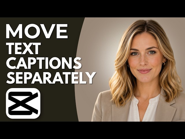 How to move Text captions separately on capcut (Full Guide)