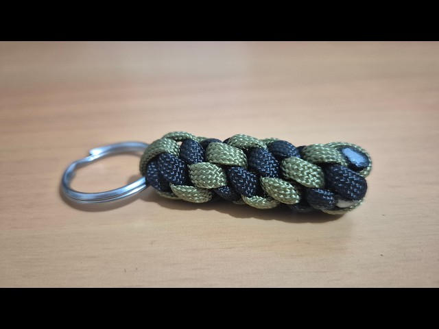 Easy Paracord BOX KNOT Keychain (Spiral) - No Jig Needed