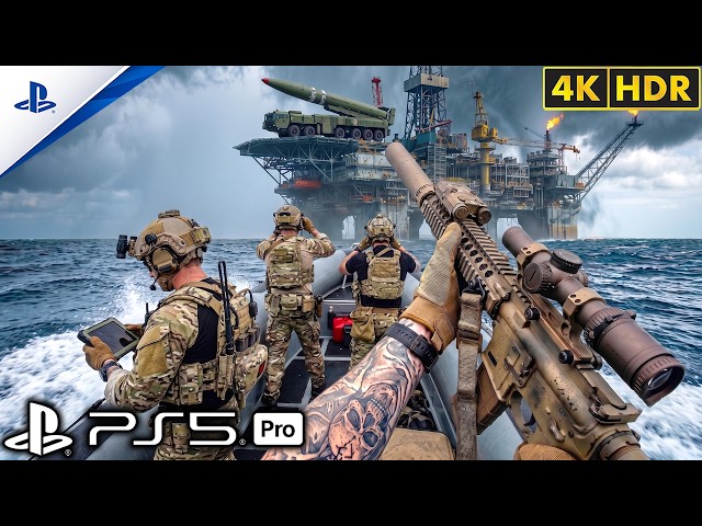 (PS5) U.S. Navy SEALs - Russian Oil Rig Operation | Ultra Realistic Gameplay [4K60FPS] Call of Duty
