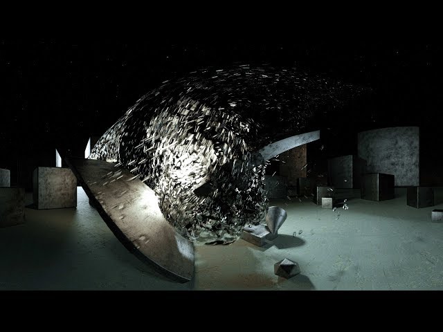 SPARKS / FLUID simulation VR 3D test | C4D | Octane | 8k