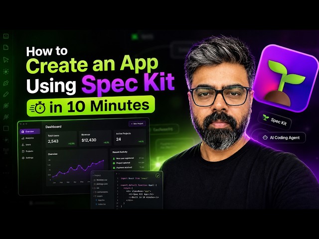 🚀 Build a Full App in Minutes with GitHub's Spec-Kit (Live Demo)