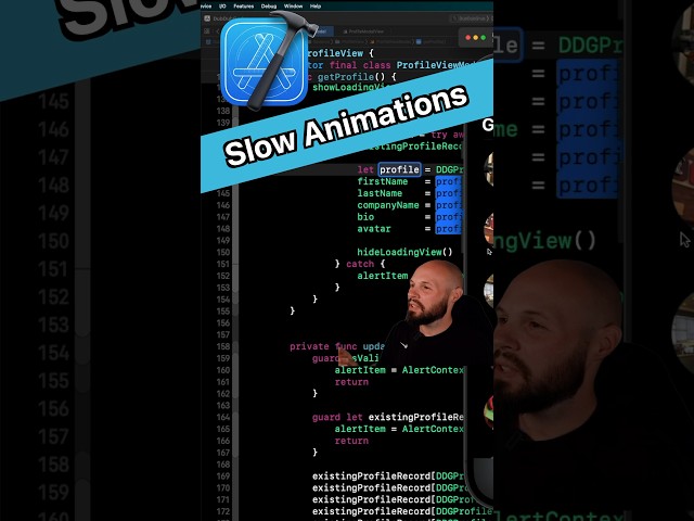 Xcode Tip - Slow Animations on Simulator #iosdeveloper #swift #xcode