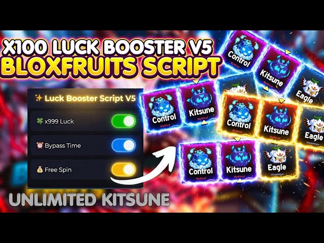 *Update* Blox Fruits X100 Luck Boost Script V5 | KEYLESS, SAFE, FREE KITSUNE