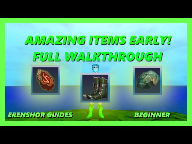 Journeying Boots + 2 Teleport Runes Right After The Tutorial! Full Walkthrough! Erenshor Guides