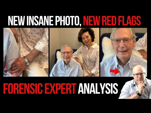 New Insane Mitch McConnell Photo, New Red Flags: Forensic Expert Analysis