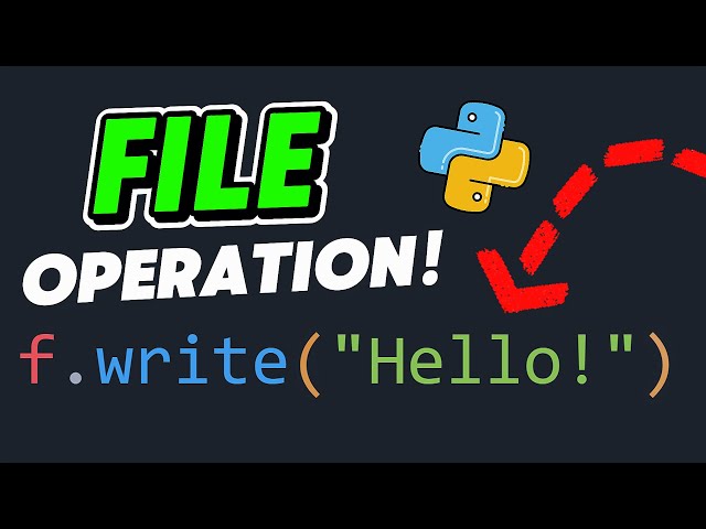 Lesson 1 – Python File Handling: Writing and Reading a TXT File