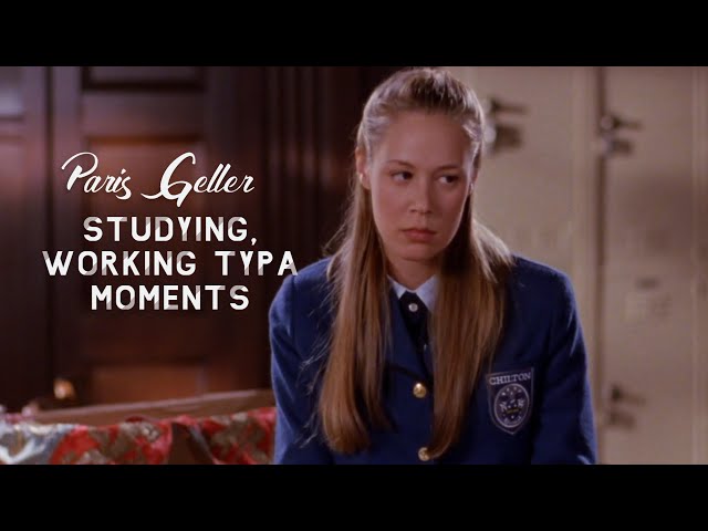 Paris Geller studying working typa moments
