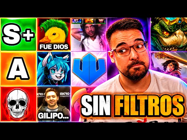 TIERLIST (SIN FILTROS) de YOUTUBERS/STREAMERS de SMITE